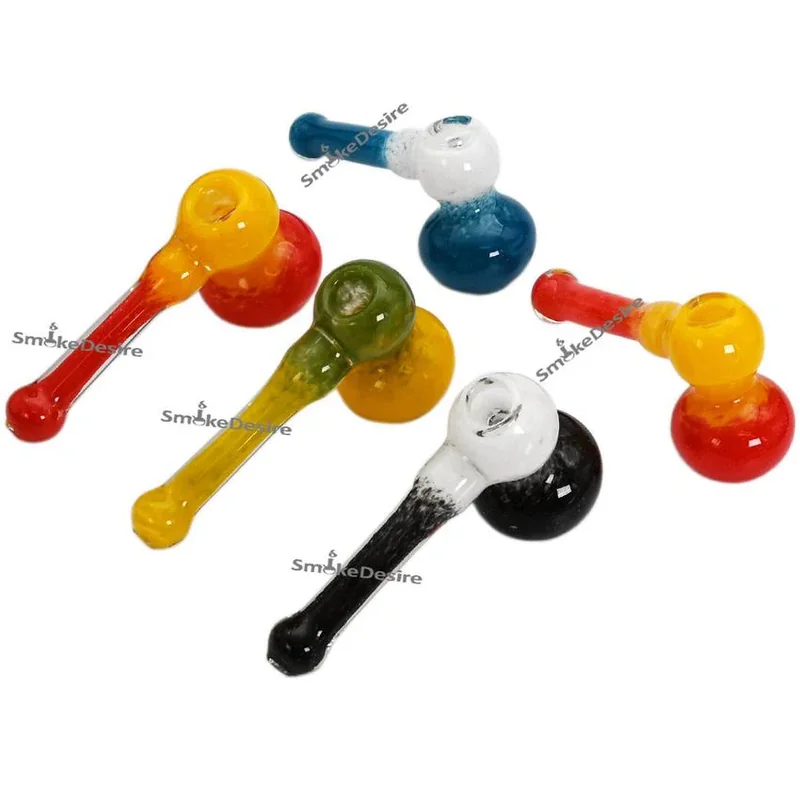 5.5" Double Step Color Frit Art Bubbler - Design And Color May Vary - (1 Count)