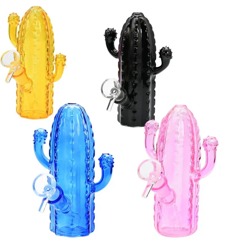 6" Colorful Cactus Water Pipe - Design And Color May Vary - (1 Count)