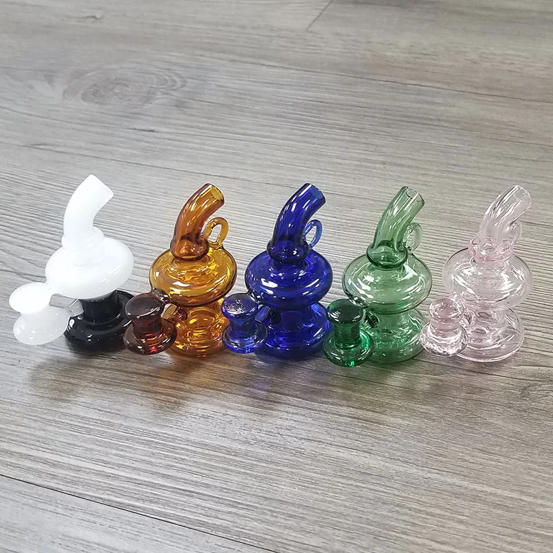 Colored Glass Mini Rig Carb Caps – 10 pack