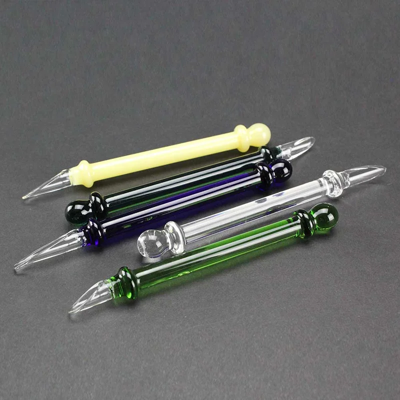Colored Glass Scooper Dabber – 10 Pack