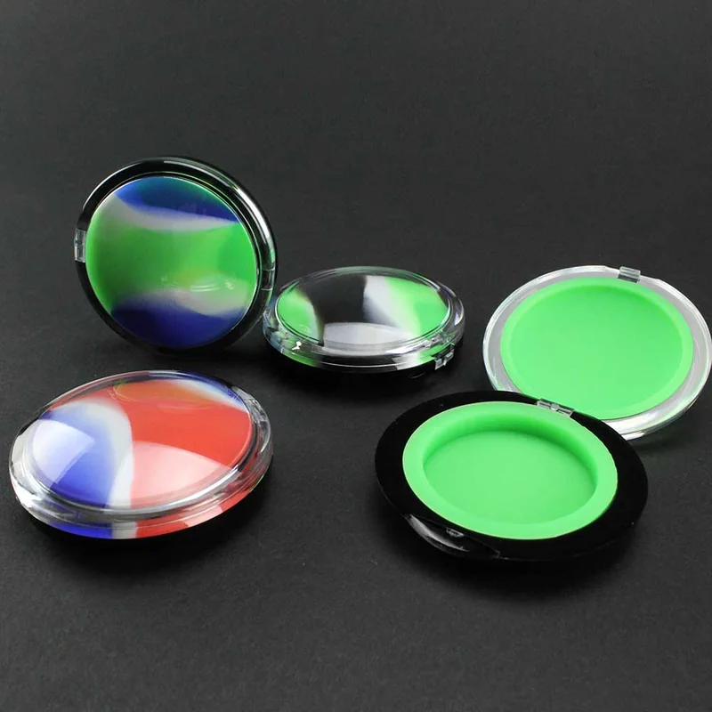 Multicolored 6ml Silicone Clamshell Container