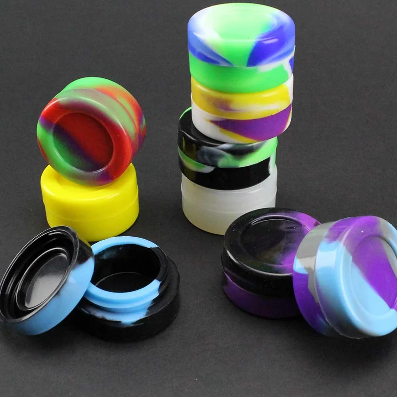 Multicolored 7ml Silicone Container – 25 pack