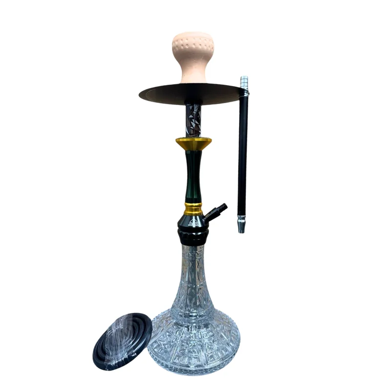 NOUR MAXX PREMIUM 1 HOSE 25" HOOKAH FOREST SHADOW DESIGN ASSORTED COLORS (JA-10)