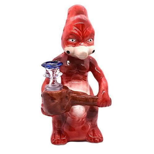 8" Happy Creature Ceramic Pipe - Color May Vary - (1 Count)