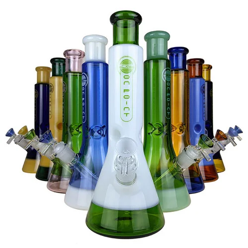 On Point Glass - 12" Dual Color Art Beaker Water Pipe - with 14M Bowl (MSRP $150.00)