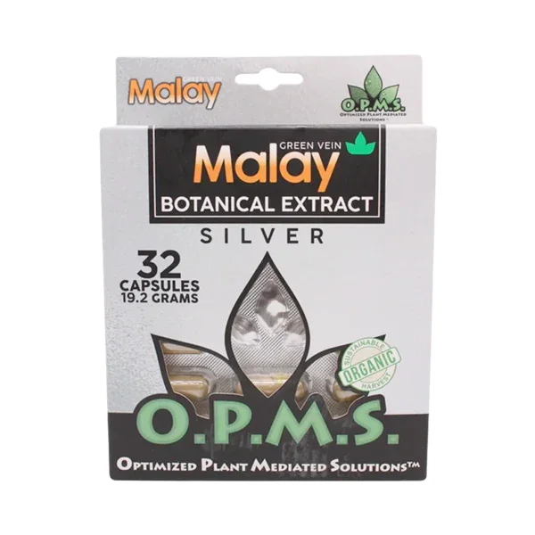 Green Vein Malay OPMS Silver Blister Capsules