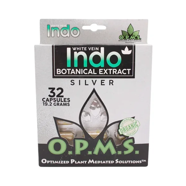 White Vein Indo OPMS Silver Blister Capsules