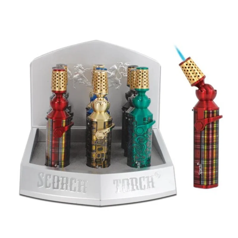 SCORCH TORCH 360 SWIVEL WITH TRIGGER LOCK LIGHTER DISPLAY OF 9 ST-99