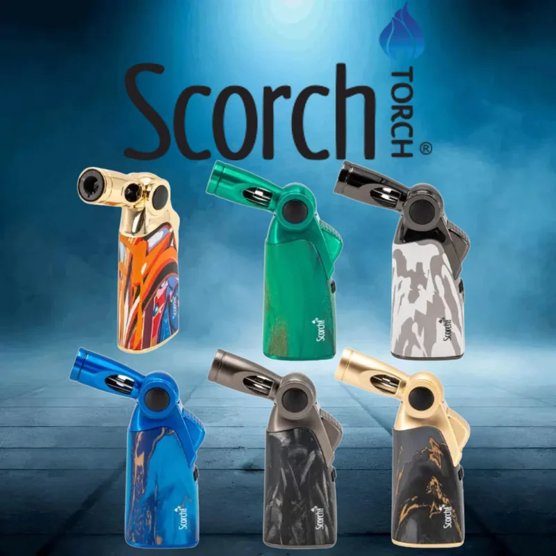 SCORCH TORCH ADJUSTABLE NECK DESIGN WITH MARBLES PATTERN DISPLAY OF 12 ST-7