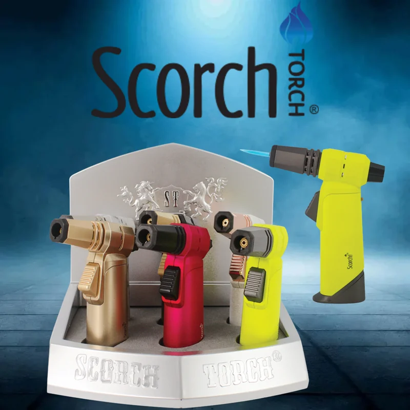 SCORCH TORCH LIGHTERS DISPLAY OF 6 (61694) ST-18
