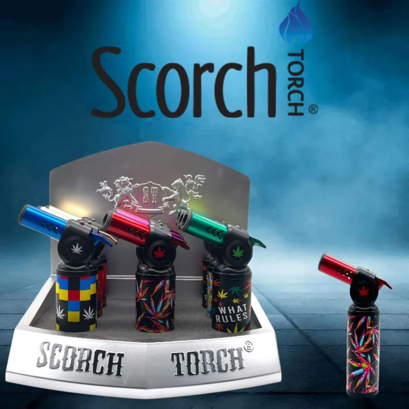 SCORCH TORCH SMOOTH PRESS 45 DEGREE ASSORTED LEAF DESIGNS DISPLAY OF 9 ST-60