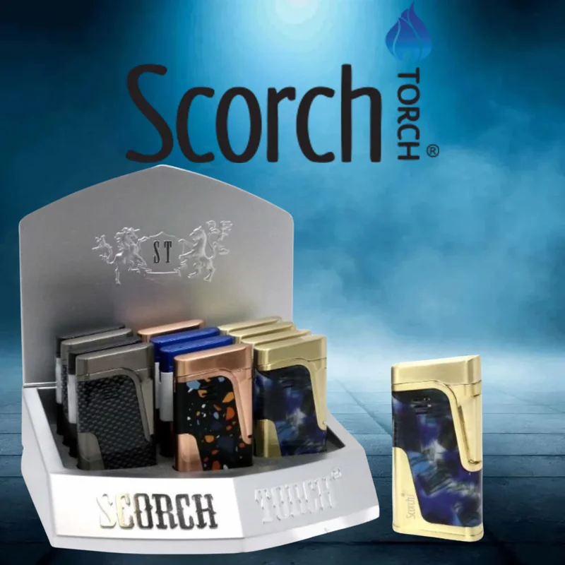 SCORCH TORCH SMOOTH PRESS SLANTED 2T ASSORTED DESIGNS DISPLAY OF 12 ST-68