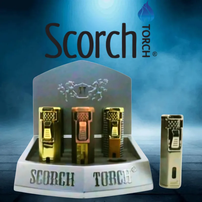 SCORCH TORCH WITH PUSH UP TRIGER & RETRO DESIGN DISPLAY OF 9 ST-86