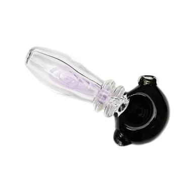 SLIME MARBLE COLOR DOUBLE RING HAND PIPE 4" (HP-89)