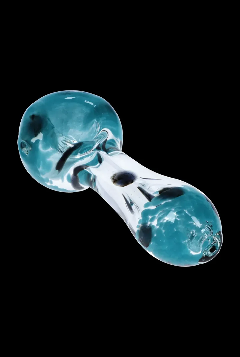 Color Frit with Dots Spoon Pipe - 2.5 in.