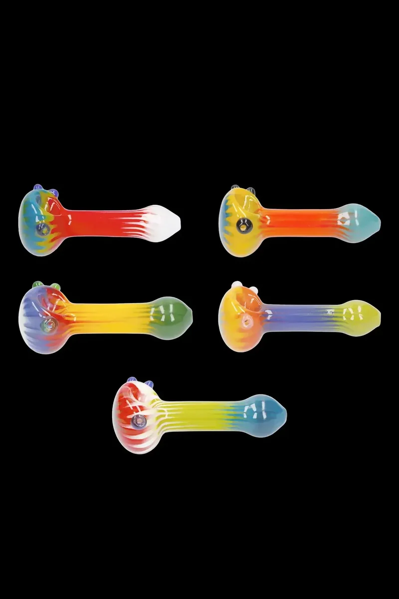 Colorful Reversal Art Spoon Pipe - 4.5 in