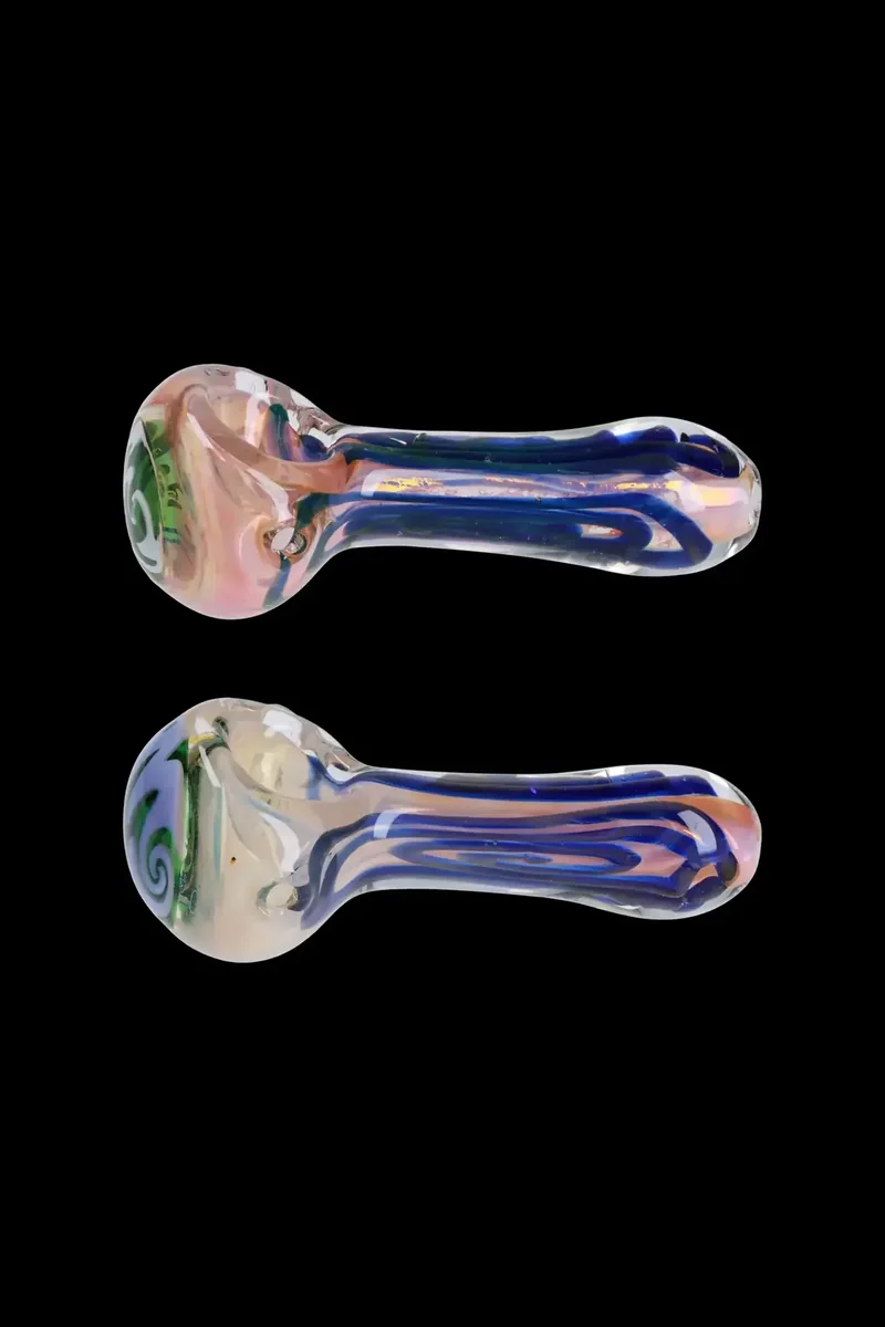 Frit Blood Color Art Pipe - 4 in.