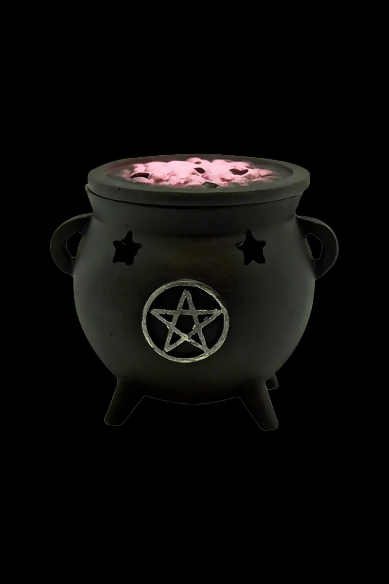 Pentagram Cauldron Incense Burner