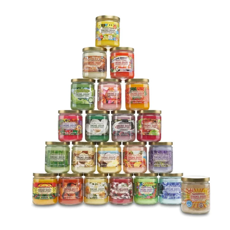 SMOKE ODOR EXTERMINATOR CANDLE 13OZ ASSORTED VARIETY