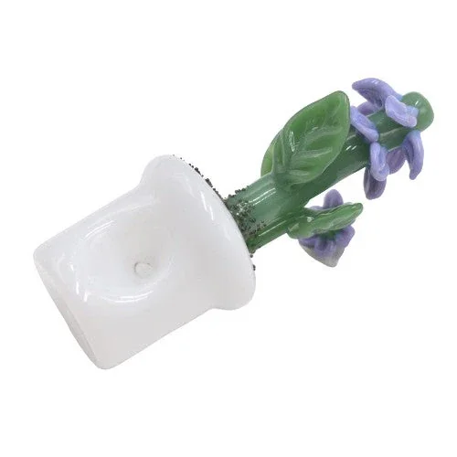 5" Flower Pot Hand Pipe - Color May Vary - (1 Count)