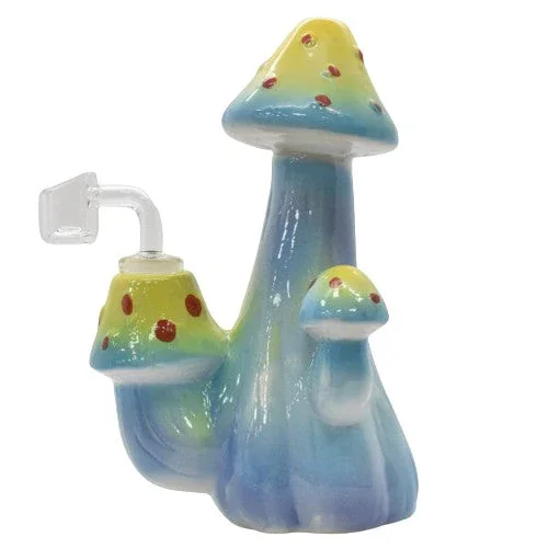 8" Ceramic Mushroom Water Bubbler - Color May Vary - (1 Count)