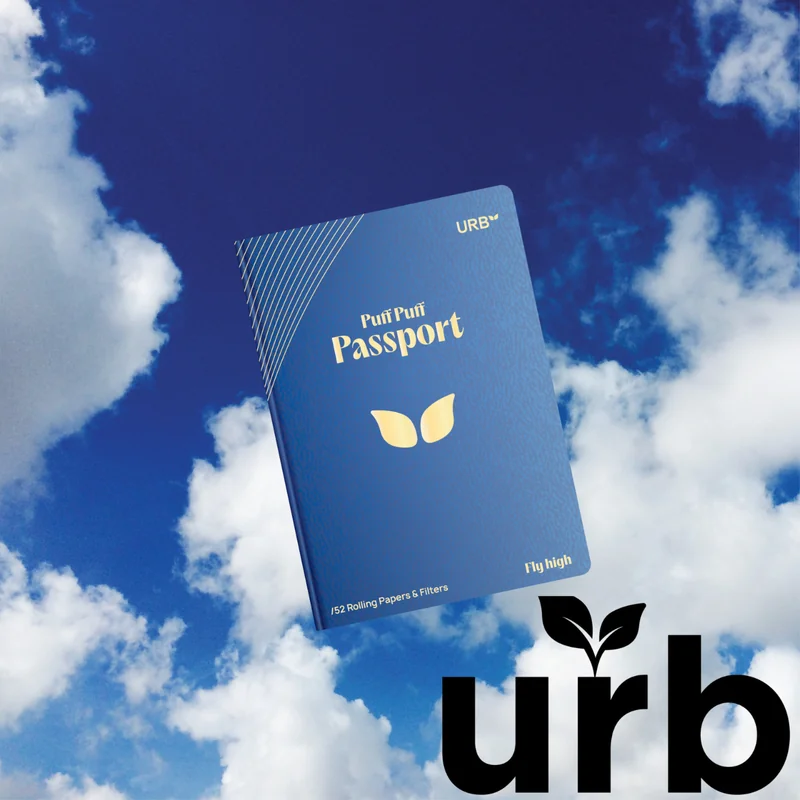 URB PUFF PUFF PASSPORT 52CT ROLLING PAPERS & FILTERS DISPLAY OF 25