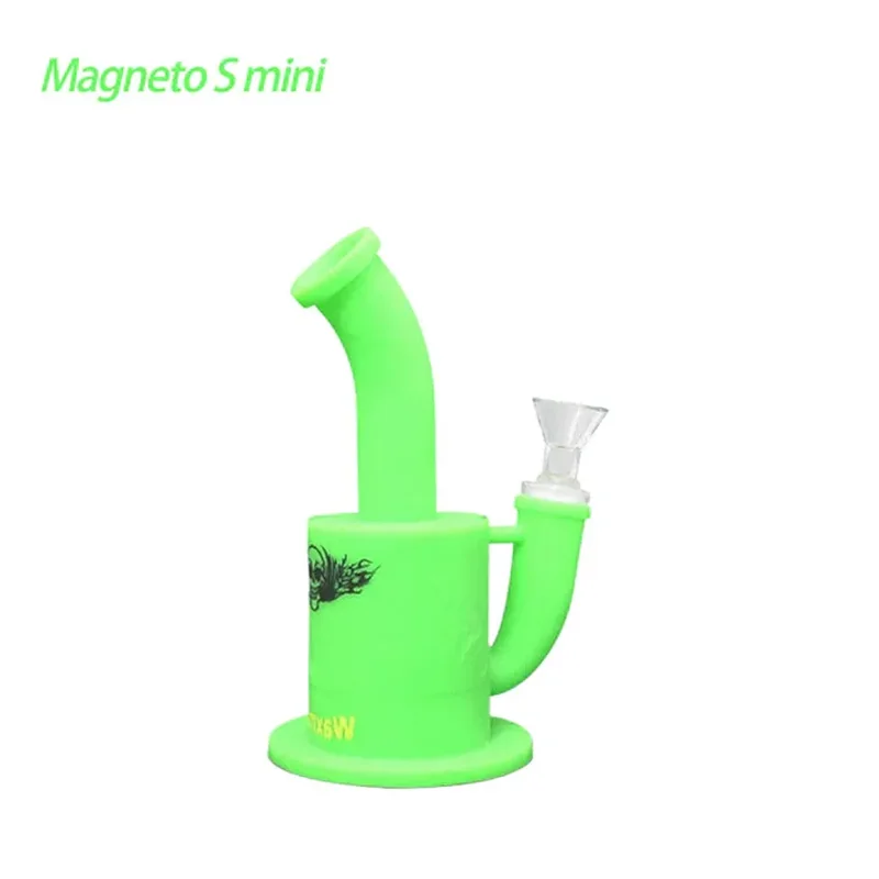 7.3" Waxmaid Magneto S Mini Silicone Water Pipe - Various Colors - (1 Count)