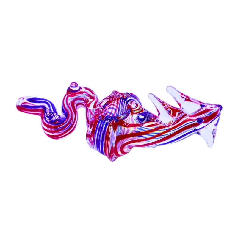 ISO DRAGON DESIGN 4.5" HANDPIPE ASSORTED COLORS (HP-70)