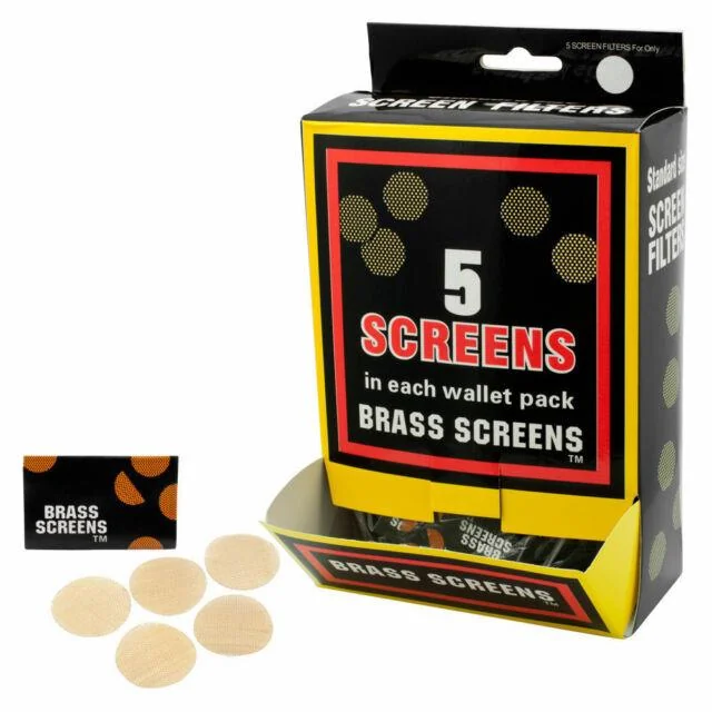 PIPE SCREEN FILTER 5CT DISPLAY OF 100 (BRASS)
