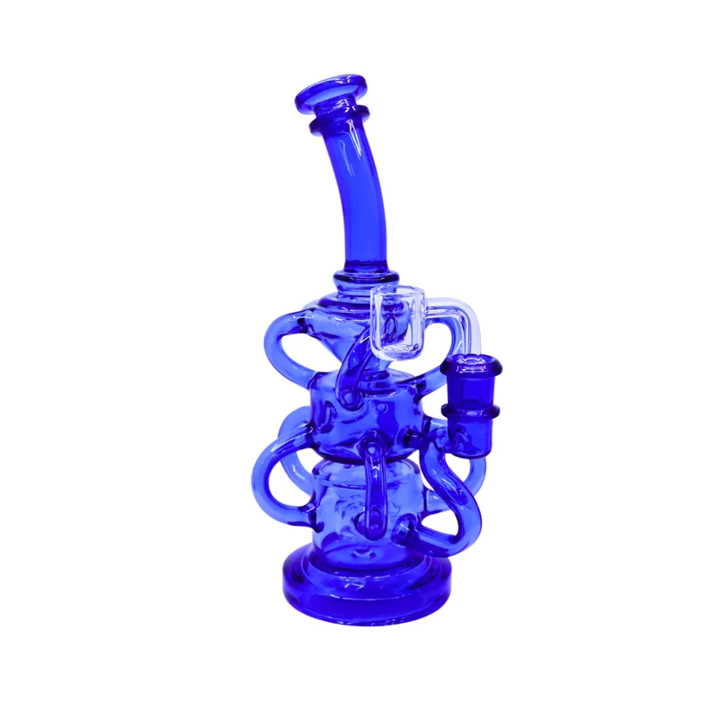 PREMIUM GLASS 10" WATERPIPE WITH BANGER ASSORTED COLORS (WP-442)