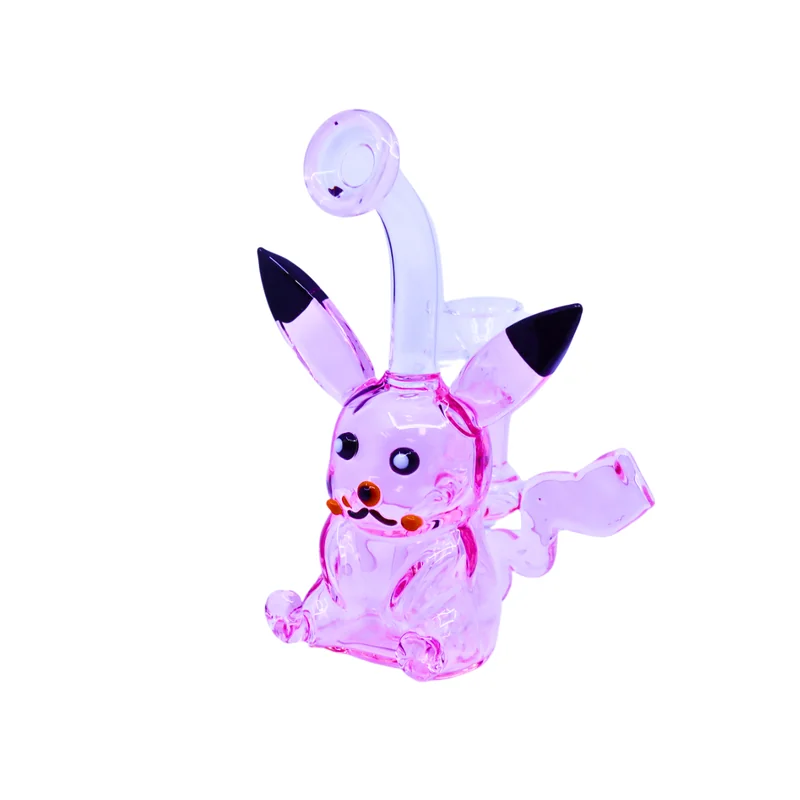 PREMIUM GLASS 5" WATERPIPE CAT DESIGN ASSORTED COLORS (WP-471)