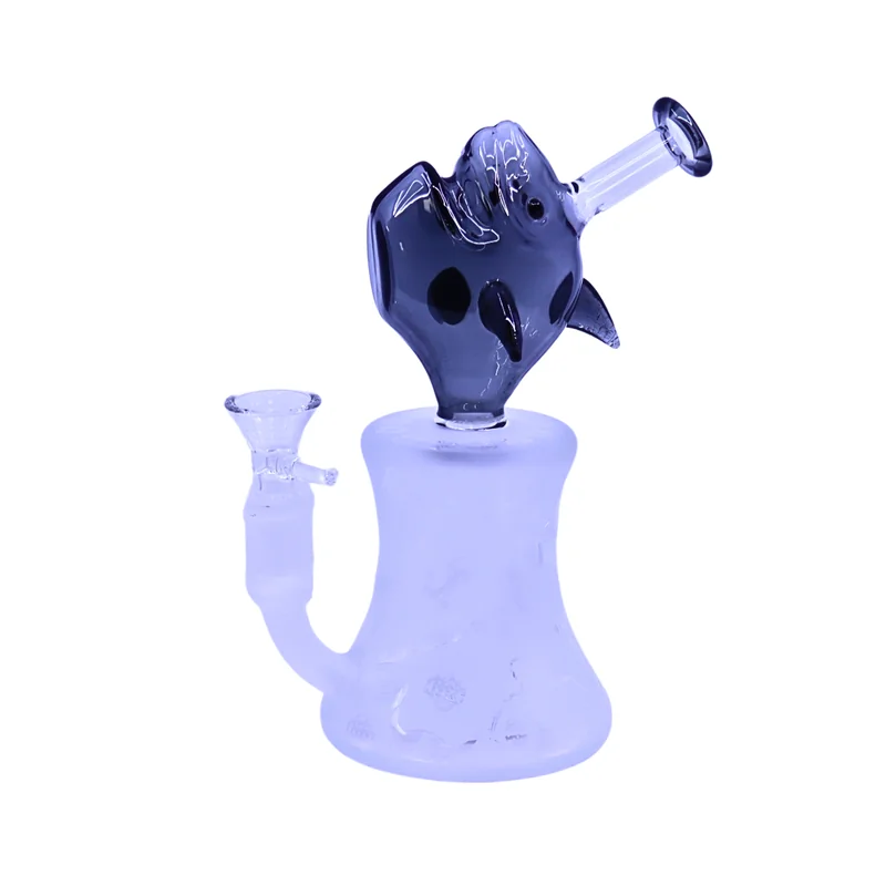 PREMIUM GLASS 7.5" WATERPIPE SEA SPIRIT DESIGN ASSORTED COLORS (WP-480)