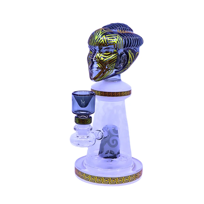 PREMIUM GLASS 9" WATERPIPE MYTHIC BEAST DESIGN ASSORTED COLORS (WP-488)