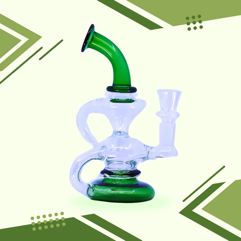 PREMIUM RECYCLER 7" WATER PIPE ASSORTED COLORS (WP-527)