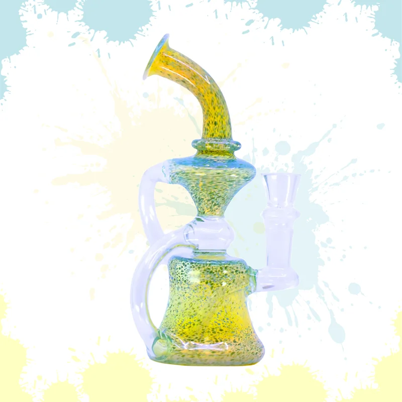 PREMIUM RECYCLER 8" WATER PIPE ASSORTED COLORS (WP-525)