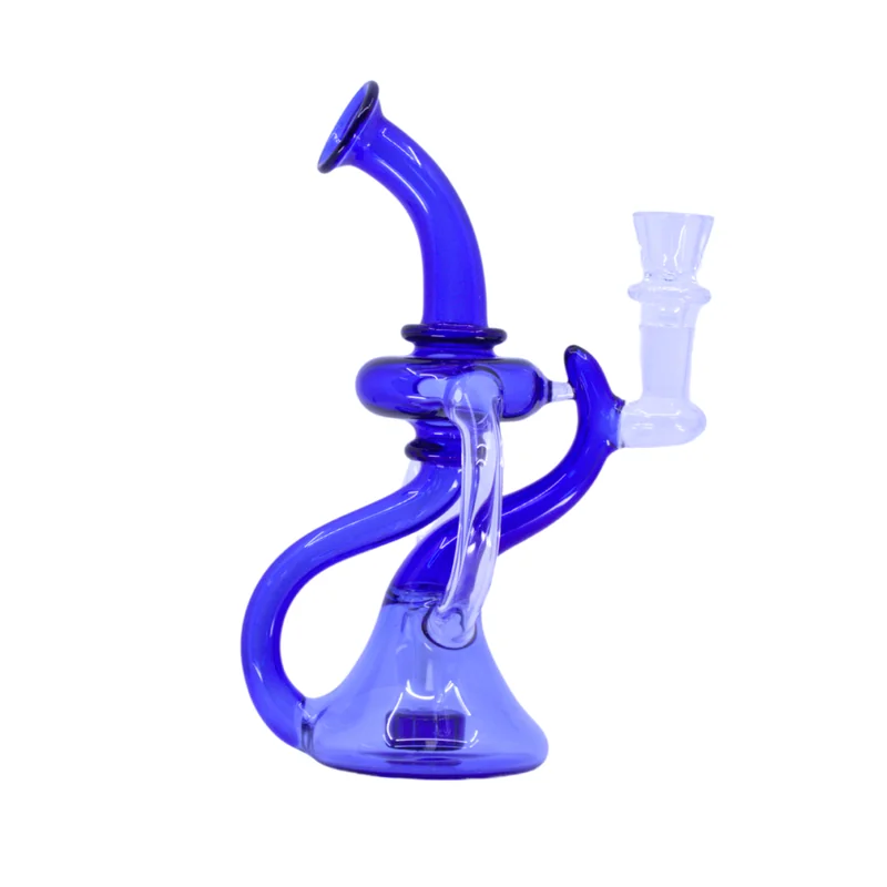 PREMIUM RECYCLER 8" WATER PIPE ASSORTED COLORS (WP-526)