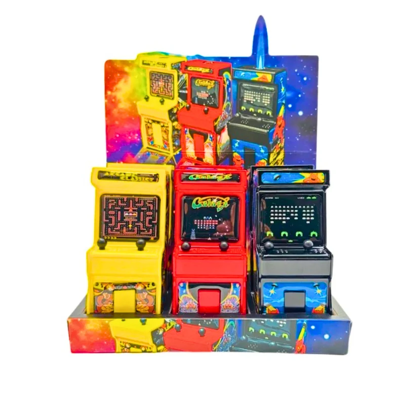 PREMIUM TORCHES ARCADE MACHINE DESIGN ASSORTED COLORS DISPLAY OF 6