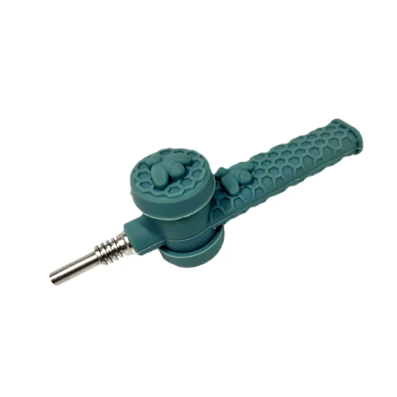SILICONE HONEY COMB NECTAR COLLECTOR WITH METAL TIP ASSORTED COLORS