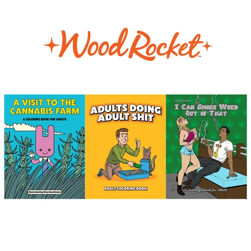 Adult Novelty Coloring Books by Wood Rocket *Drop Ship* (MSRP $12.99-$14.99)