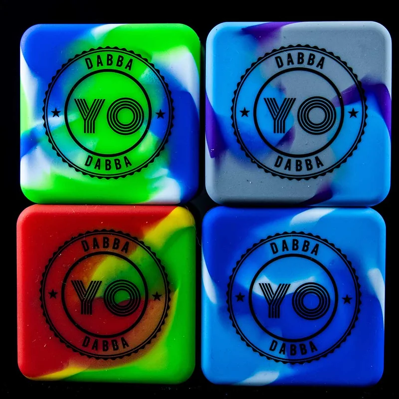 Yo Dabba Dabba – Multicolored 37ml Silicone Cube Container