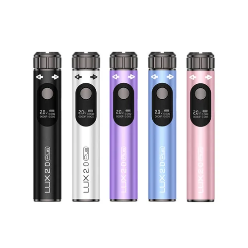 Yocan - LUX 2.0 Plus 650mAh Carto Battery - Mixed Color - Display of 15 (MSRP $24.00ea)