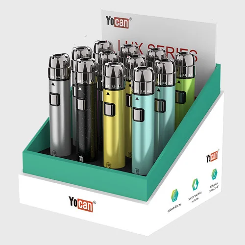 Yocan - LUX Plus 650mAh Carto Battery - Assorted Color Display of 12 (MSRP $15.00ea)