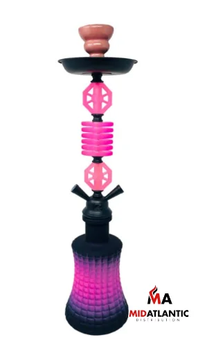 Zebra Smoke Andrew Single Hose 26in. Hookah (Assorted Colors) *Sold As Singles*