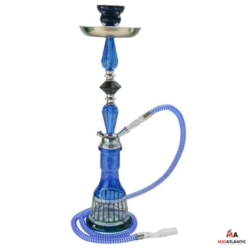 Zebra Smoke Kevin 22in Single Hose Hookah (Assorted Colors) *Sold As Singles*